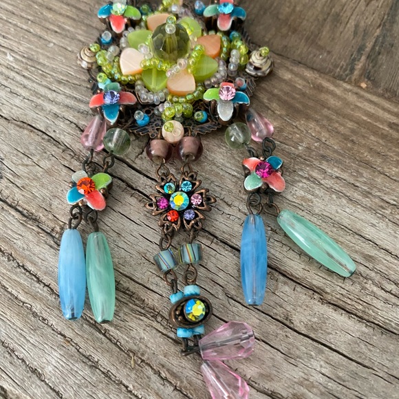 Handmade designer stone necklace - artisan from Montreal - Picture 4 of 9